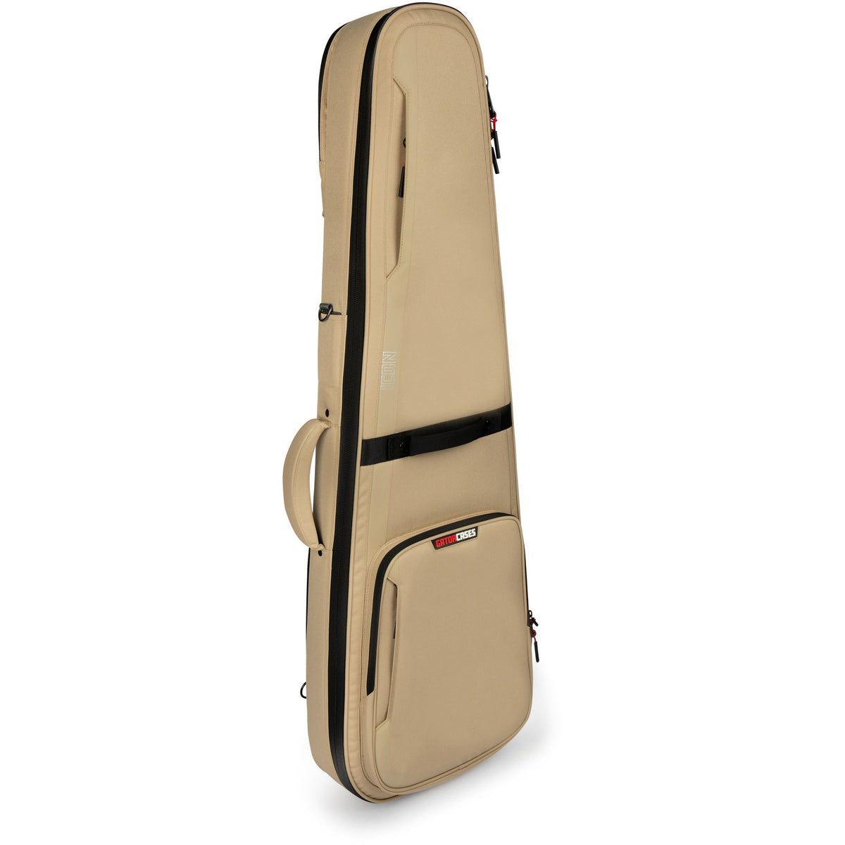 Gator Cases G-ICONELECTRIC-KHK ICON Series Bag for Electric Guitars; Khaki - View 5 | MusicMarket