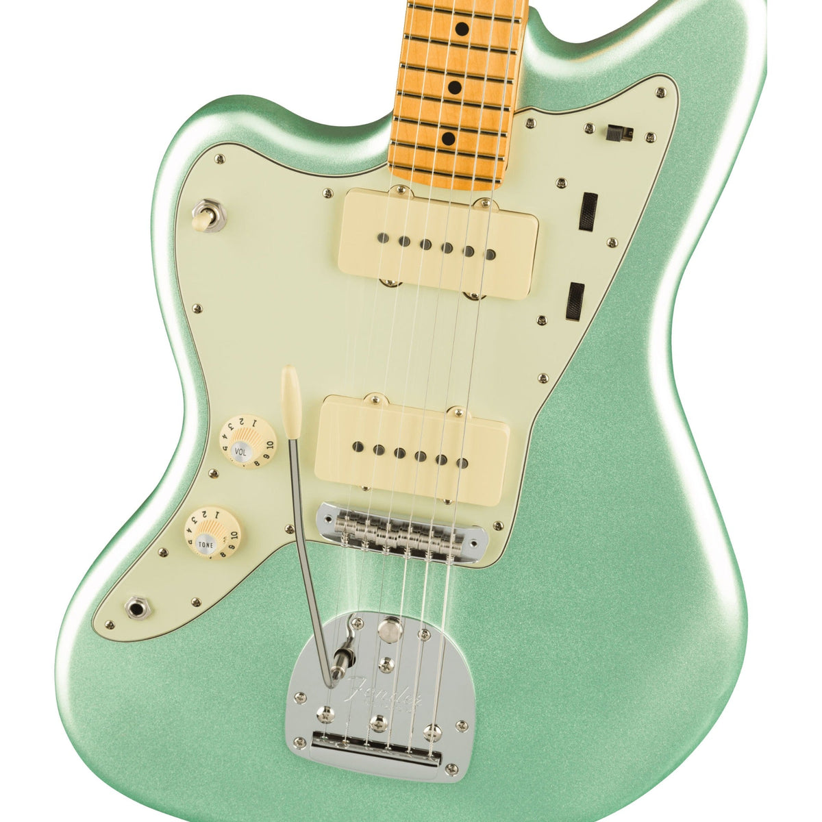 Fender American Professional II Jazzmaster Left-Hand - Mystic Surf Green - View 5 | MusicMarket