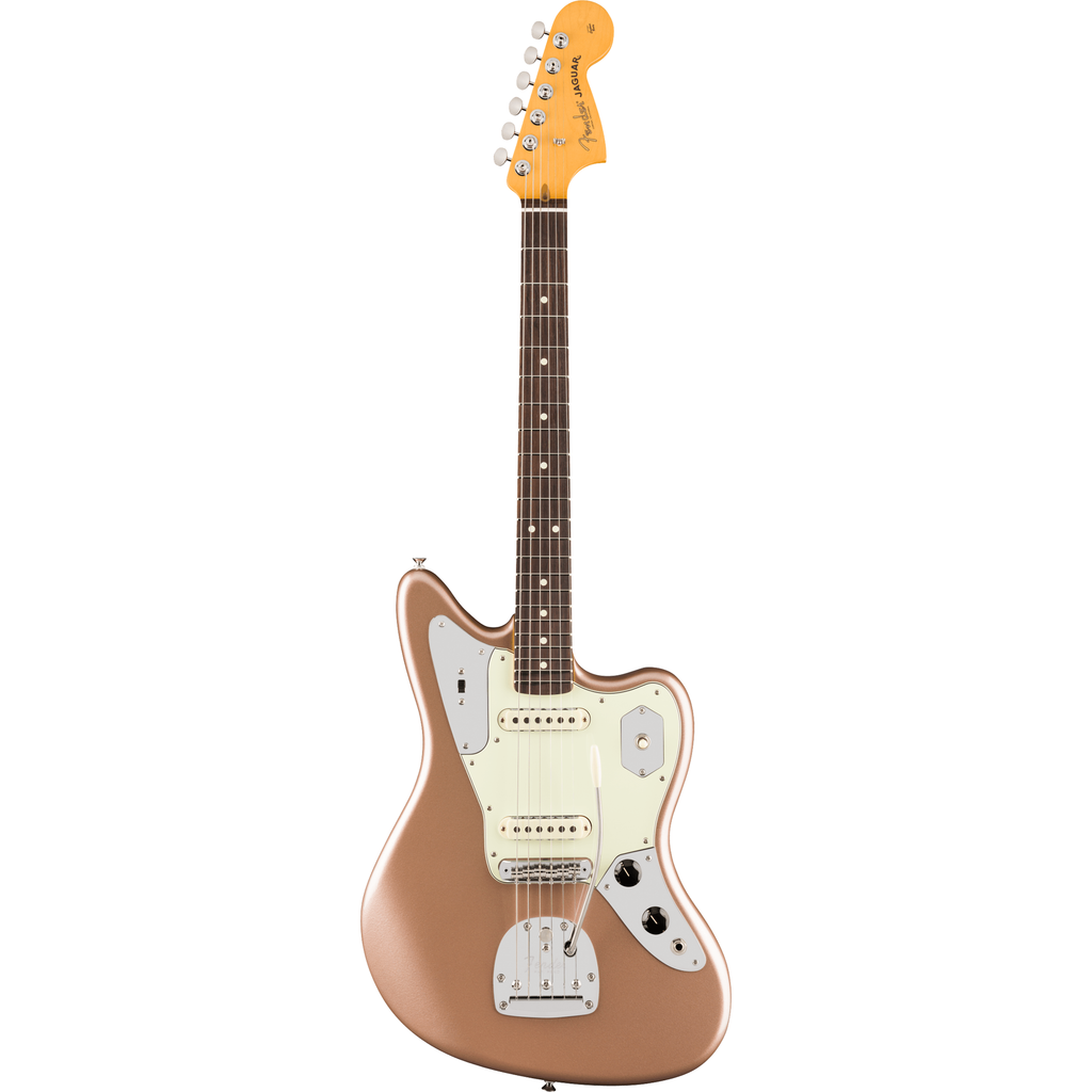 Fender American Professional Classic Jaguar Electric Guitar - Faded Firemist Gold - View 2 | MusicMarket