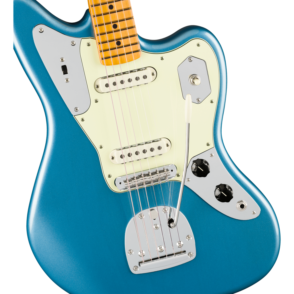 Fender American Professional Classic Jaguar Electric Guitar - Faded Lake Placid Blue - View 6 | MusicMarket