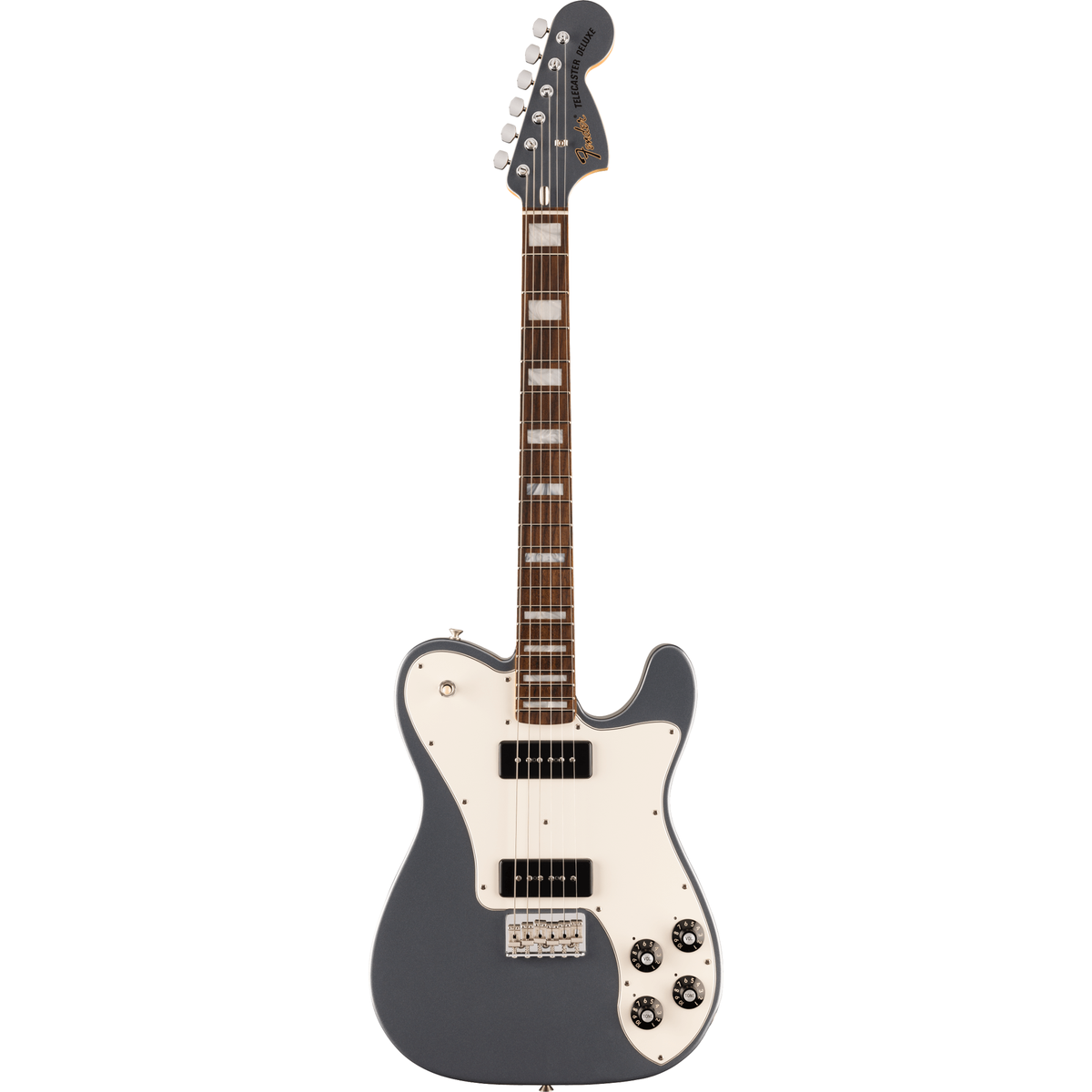 Fender Limited Edition Chris Shiflett Cleaver Telecaster Deluxe - Charcoal Frost Metallic - View 2 | MusicMarket