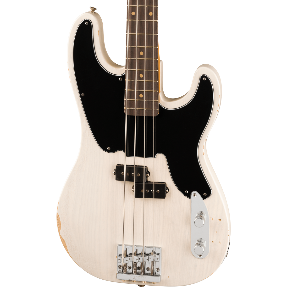 Fender Mike Dirnt Road Worn Precision Bass - Rosewood Fingerboard, White Blonde - MusicMarket
