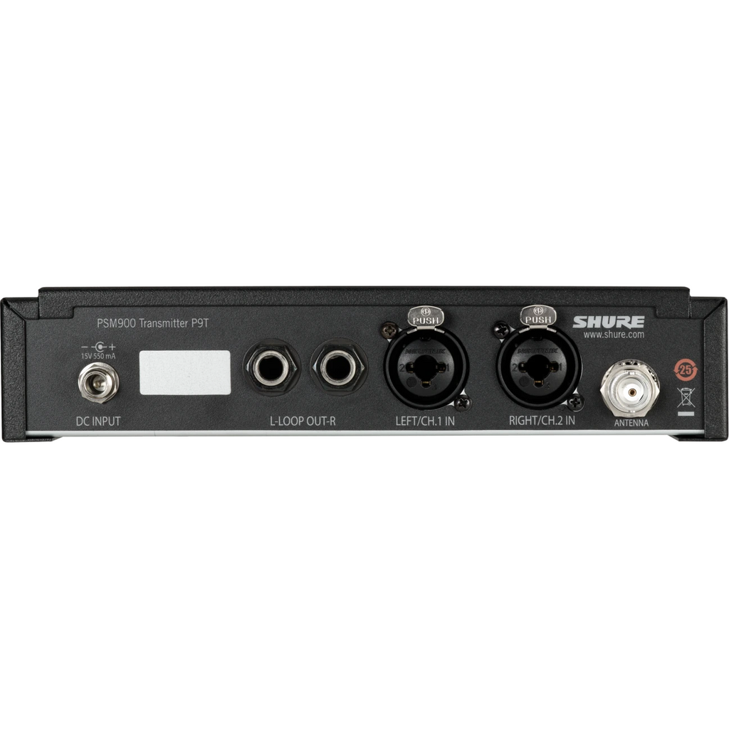 Shure P9T Half-Rack Wireless Transmitter - H21 Band - Mint, Open Box - View 2 | MusicMarket