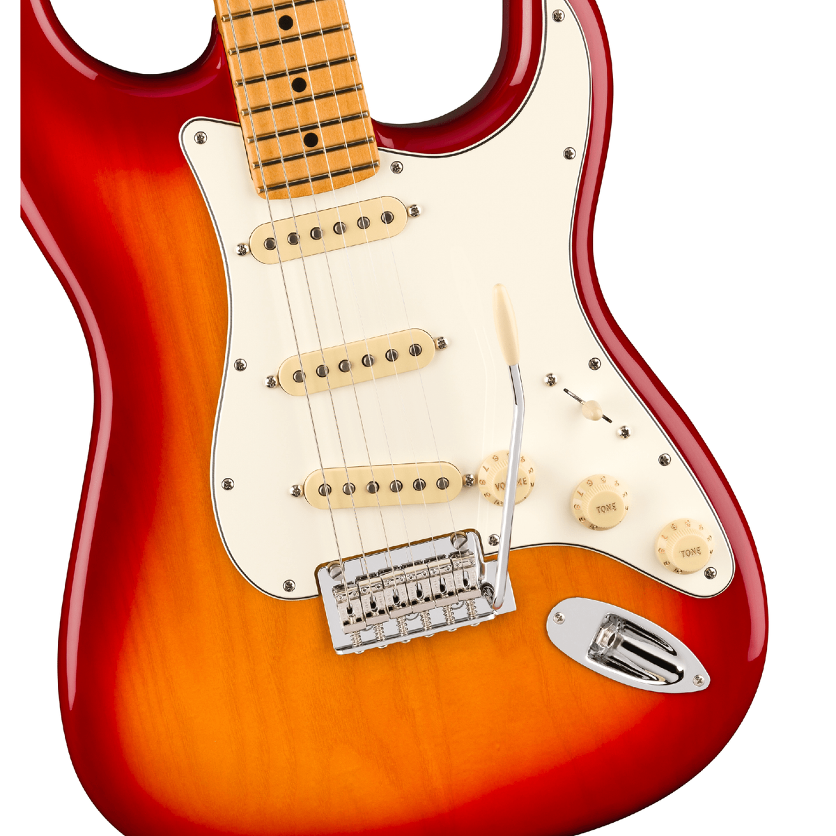 Fender Player II Stratocaster - Maple Fingerboard, Aged Cherry Burst - View 4 | MusicMarket