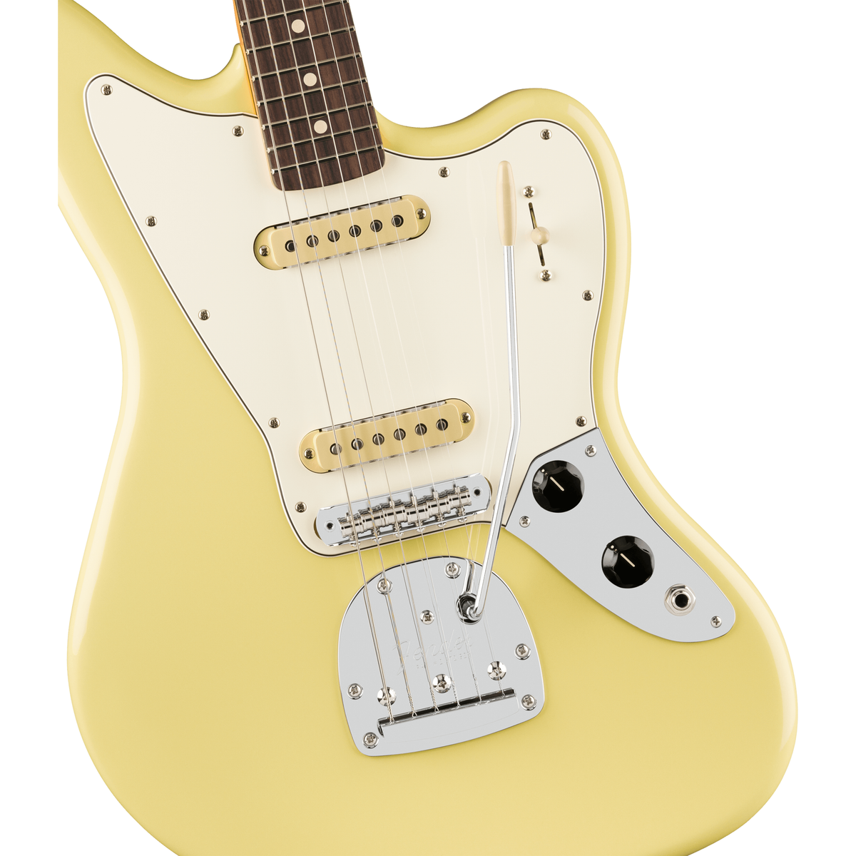 Fender Player II Jaguar Electric Guitar - Hialeah Yellow - View 5 | MusicMarket