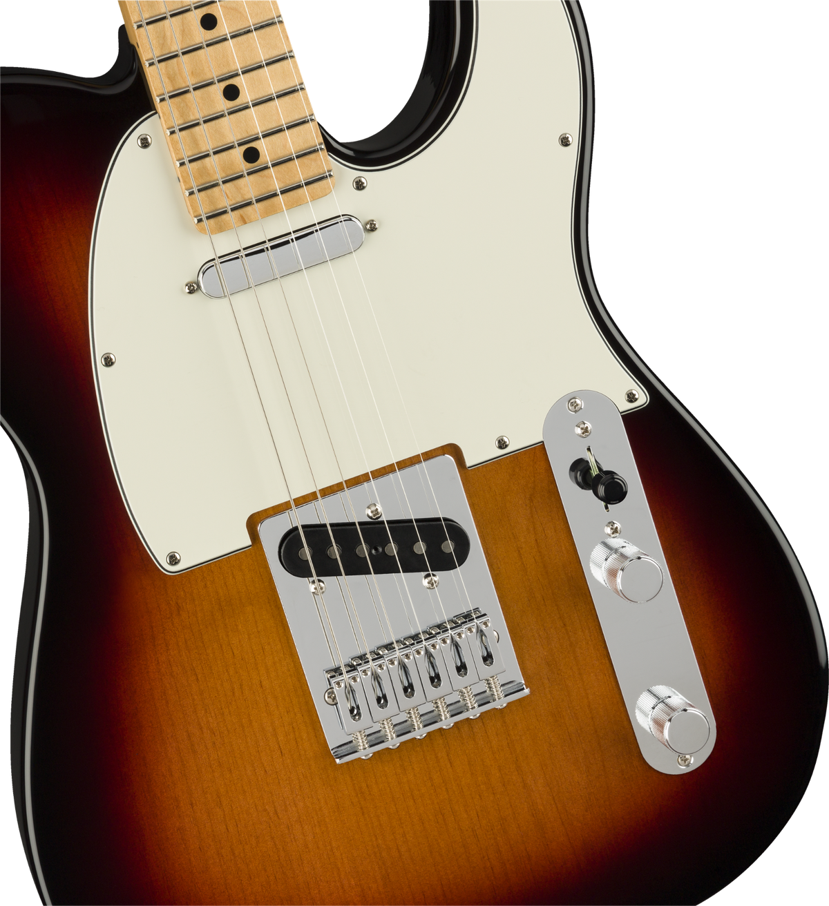 Fender Player Telecaster Electric Guitar - Maple Fingerboard - 3 Color Sunburst - View 6 | MusicMarket