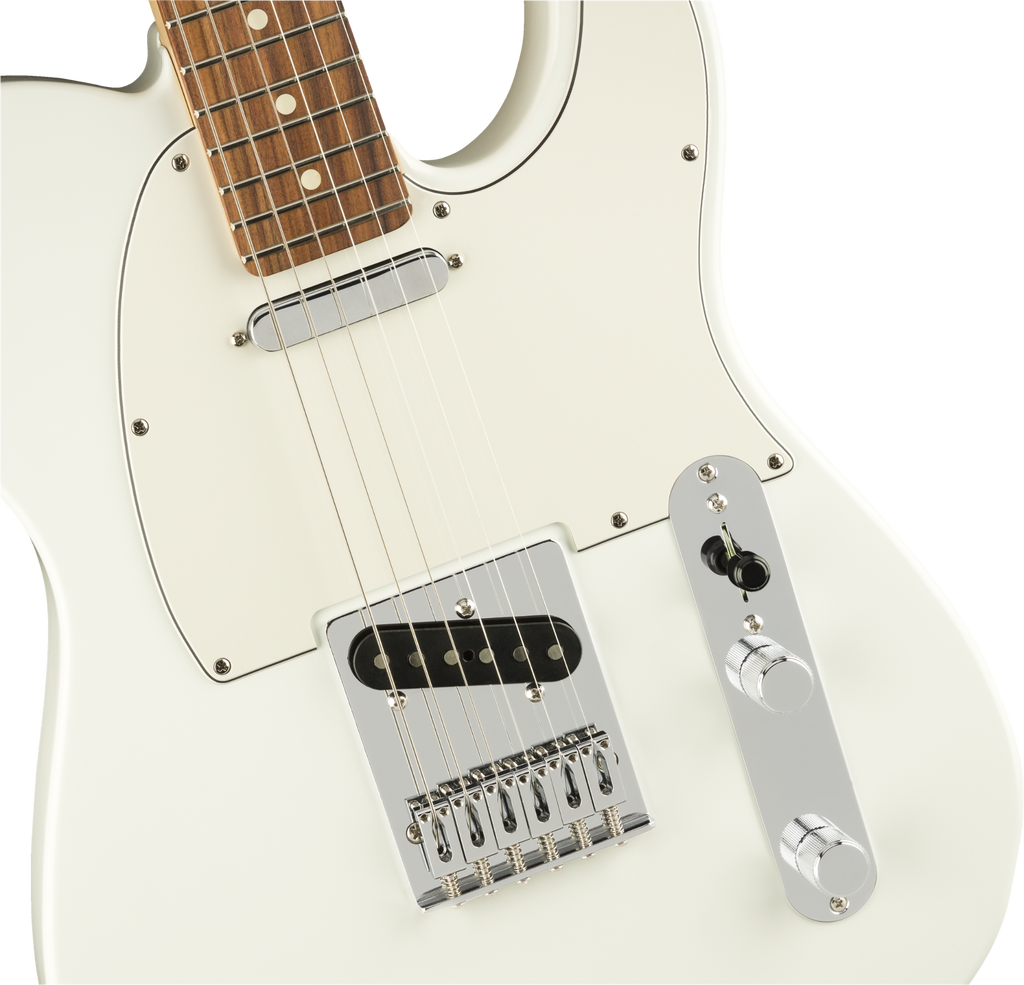 Fender Player Telecaster Electric Guitar - Pau Ferro Fingerboard - Polar White - View 5 | MusicMarket