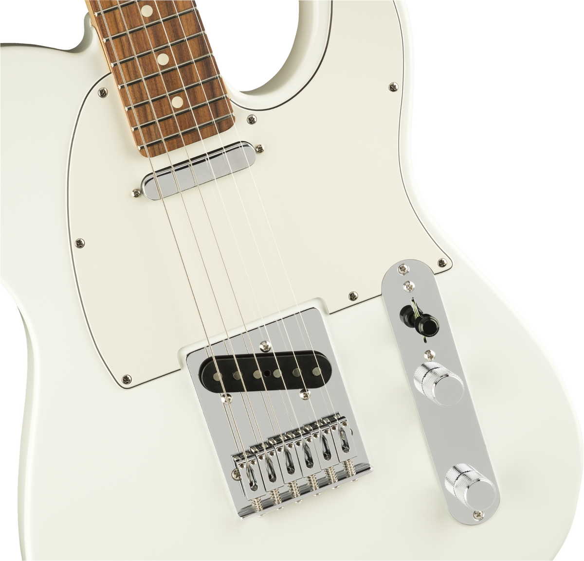 Fender Player Telecaster Electric Guitar - Pau Ferro Fingerboard - Polar White - View 5 | MusicMarket