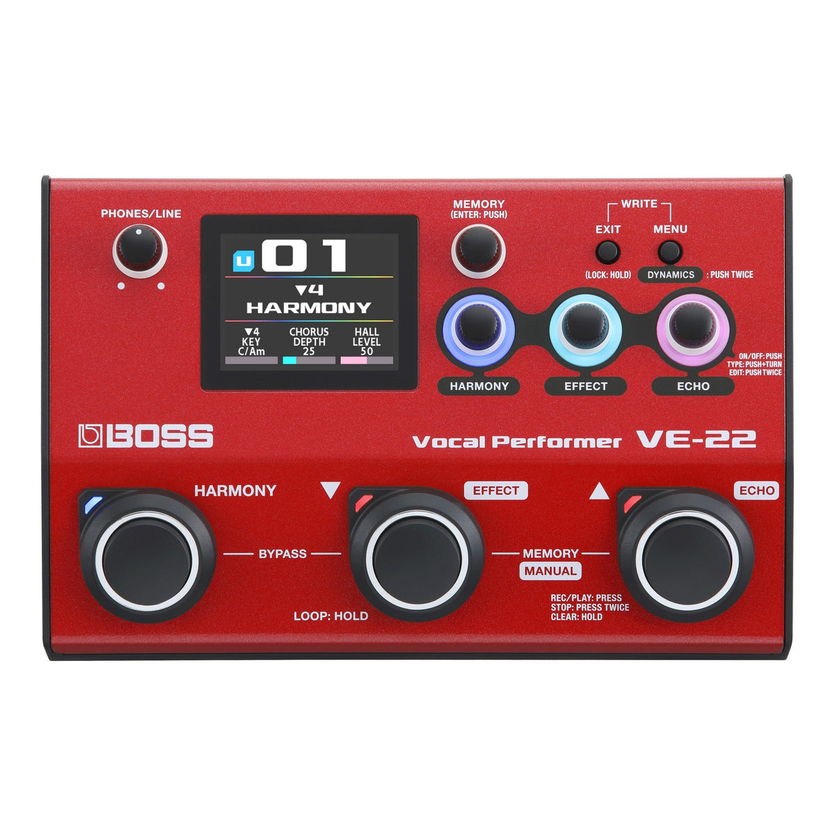Boss VE-22 Vocal Performer Vocal Effects Processor - Mint, Open Box - MusicMarket