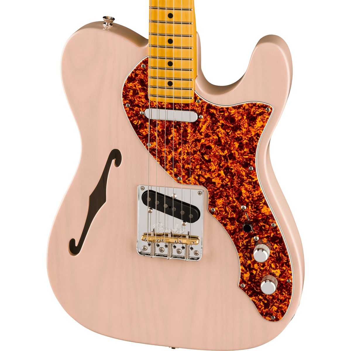Fender American Professional II Telecaster Thinline - Transparent Shell Pink - MusicMarket