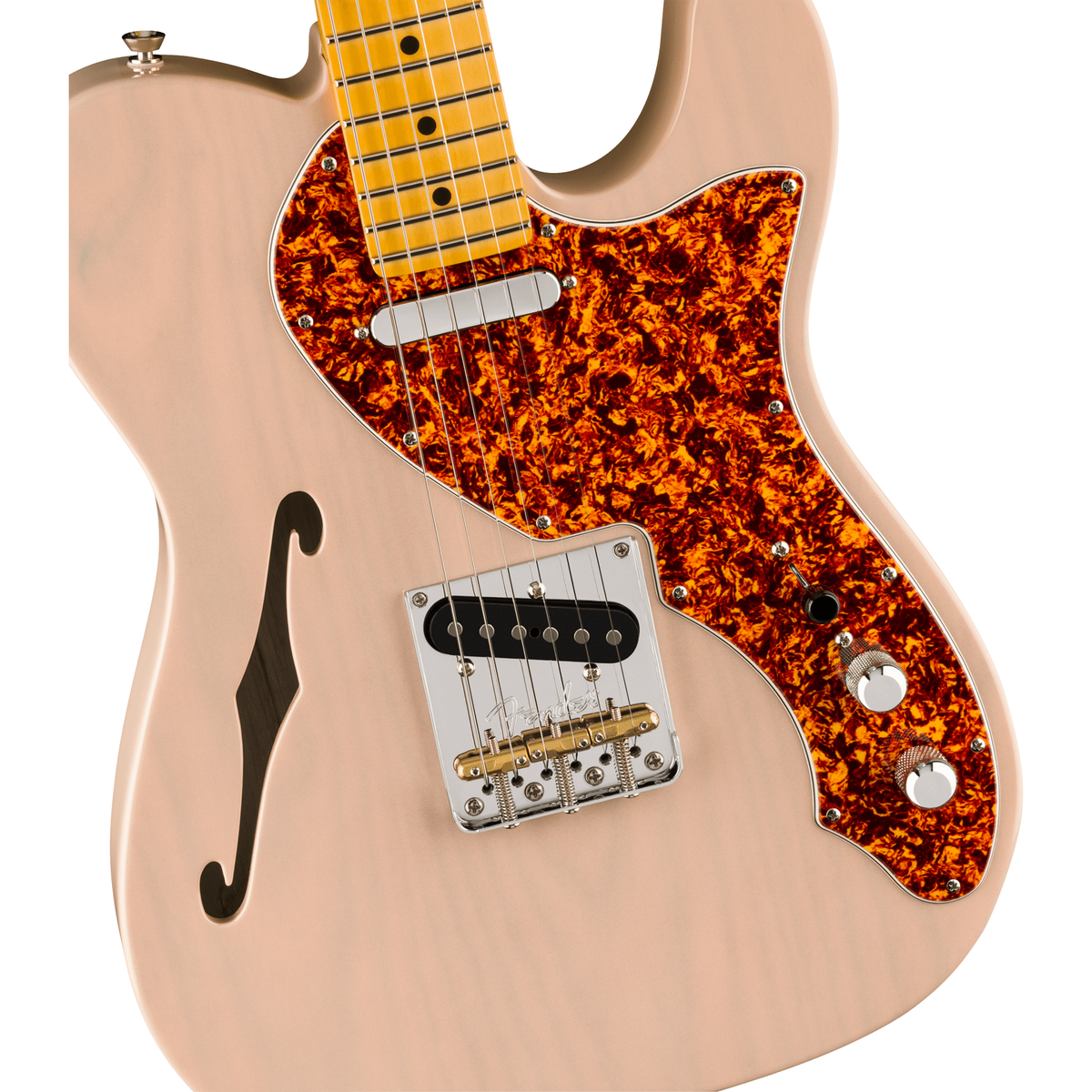 Fender American Professional II Telecaster Thinline - Transparent Shell Pink - View 5 | MusicMarket