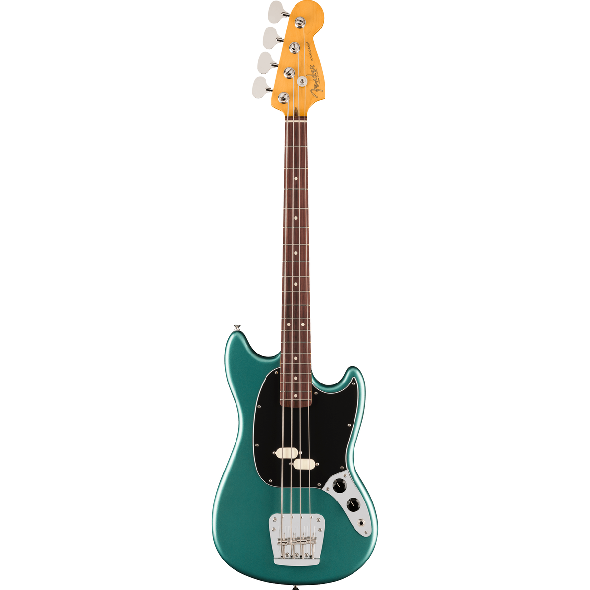 Fender American Professional Classic Mustang Bass - Faded Sherwood Green Metallic - View 2 | MusicMarket