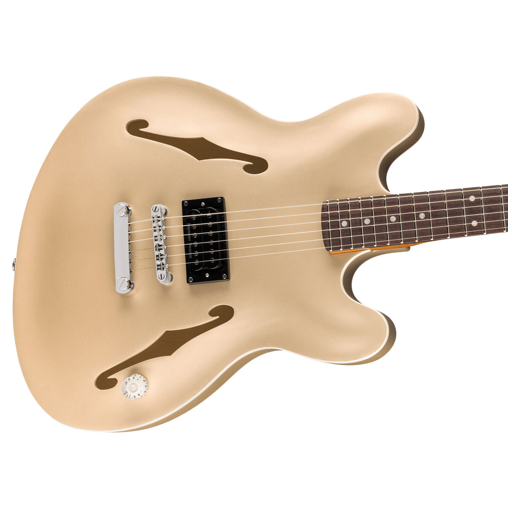 Fender Tom DeLonge Starcaster Semi-Hollow Electric Guitar - Satin Shoreline Gold - View 3 | MusicMarket