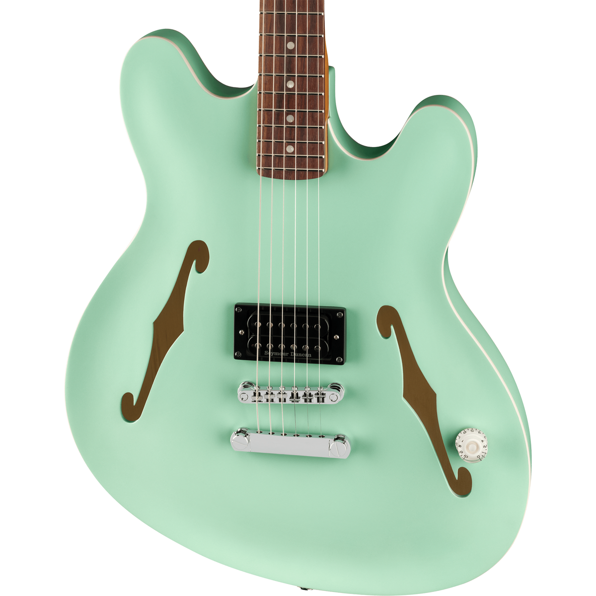 Fender Tom DeLonge Starcaster Semi-Hollow Electric Guitar - Satin Surf Green - MusicMarket