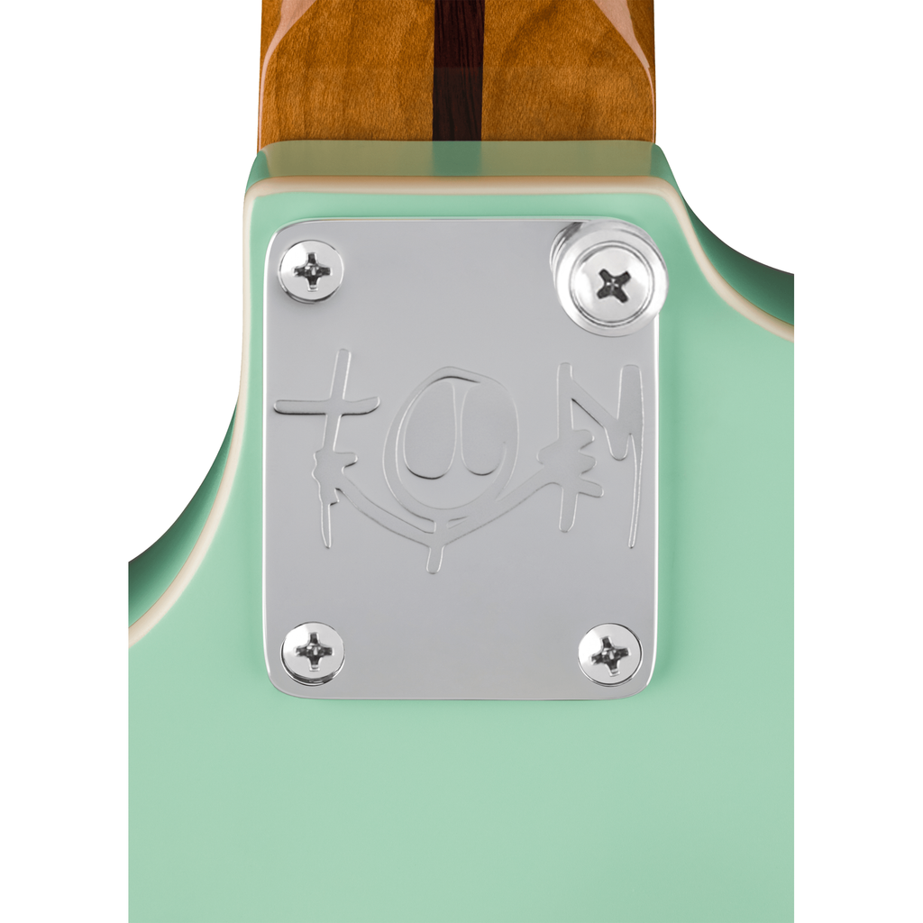 Fender Tom DeLonge Starcaster Semi-Hollow Electric Guitar - Satin Surf Green - View 6 | MusicMarket