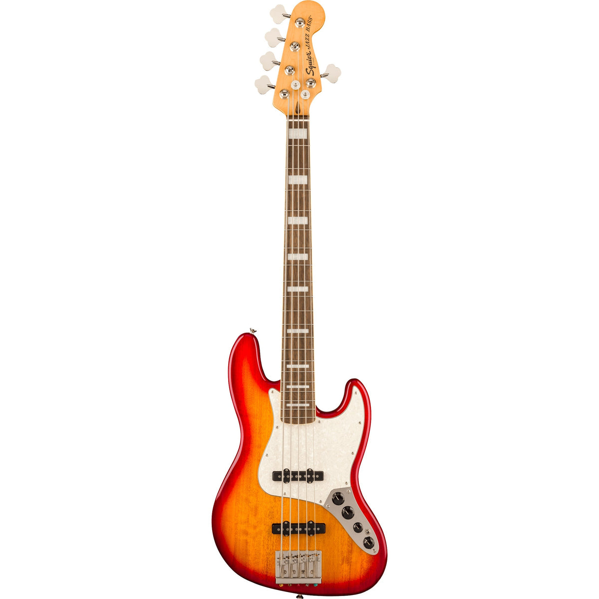 Squier Classic Vibe Active '70s Jazz Bass V -Laurel Fingerboard, Sienna Sunburst - View 2 | MusicMarket