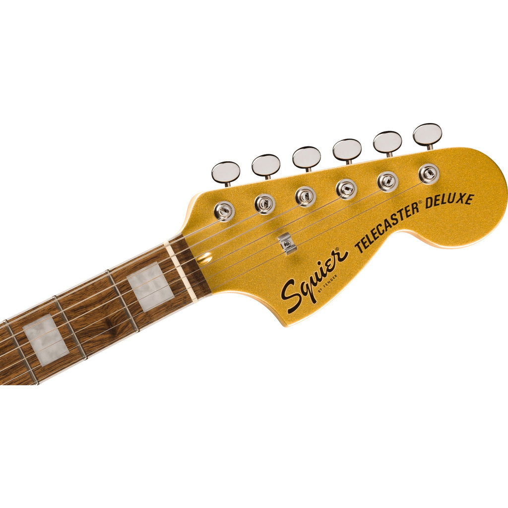 Squier Limited-edition Paranormal Troublemaker Telecaster Deluxe - Aztec Gold - View 3 | MusicMarket