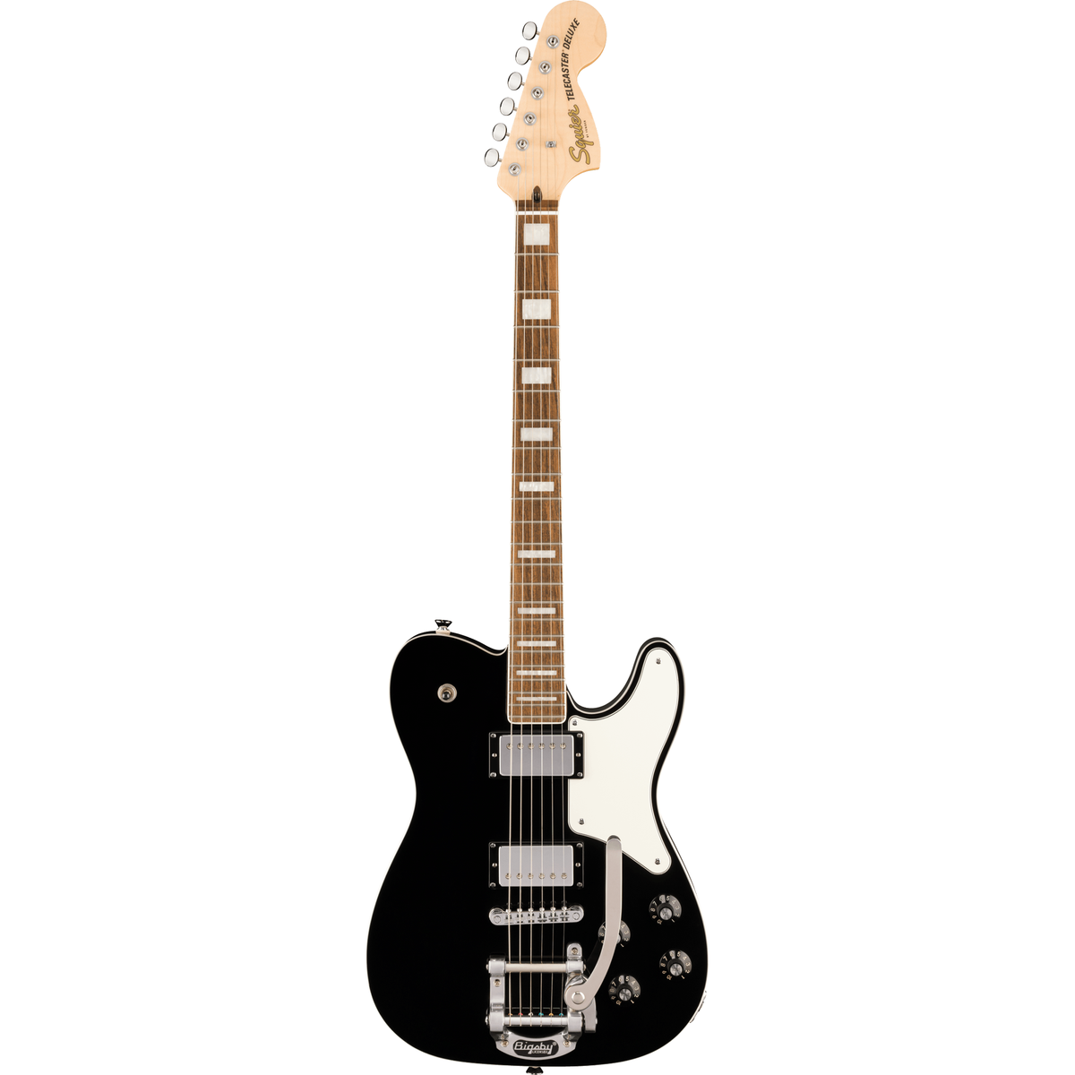 Squier Paranormal Troublemaker Telecaster Deluxe Bigsby - Black - View 2 | MusicMarket