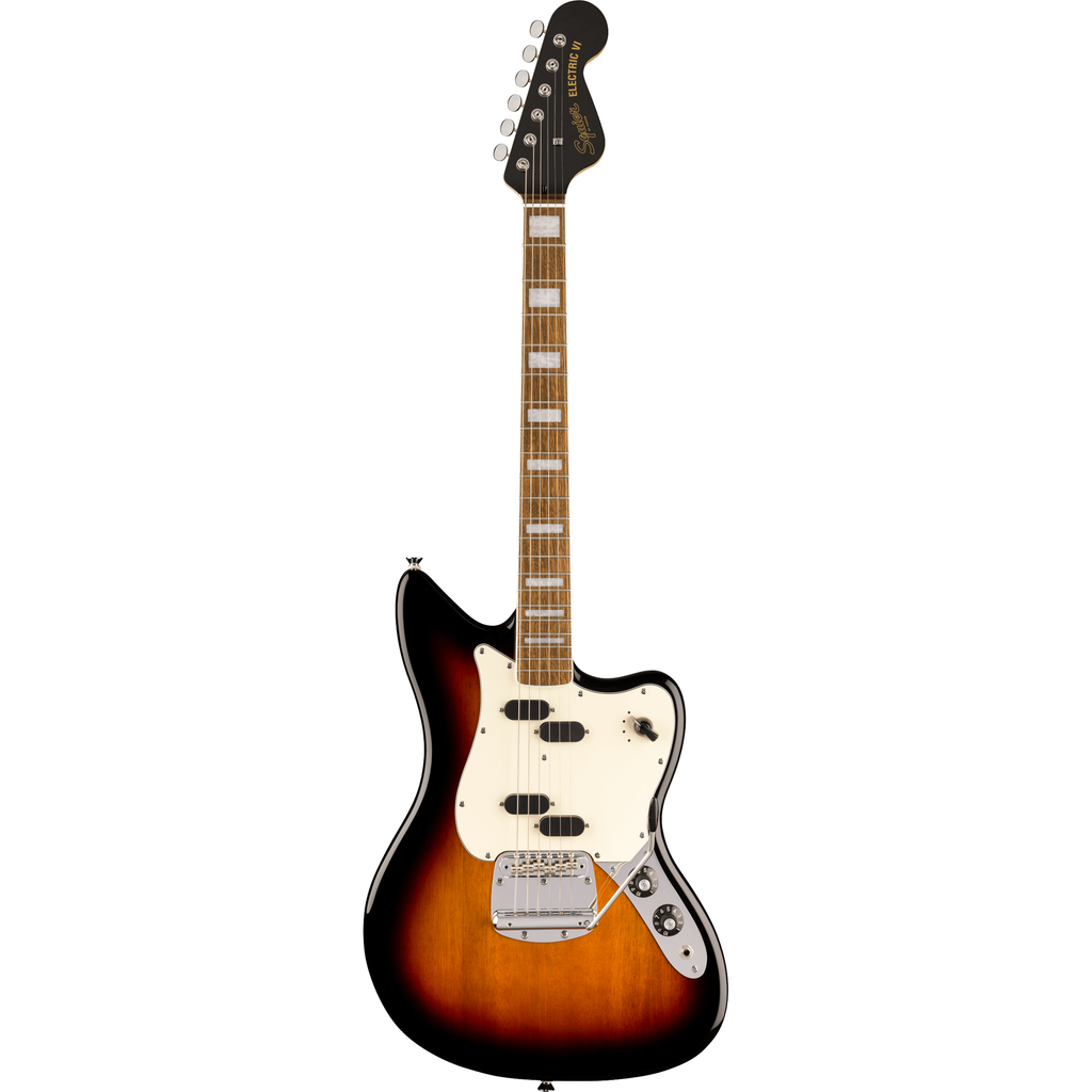 Squier Paranormal Electric VI Electric Guitar - 3-Color Sunburst - View 2 | MusicMarket