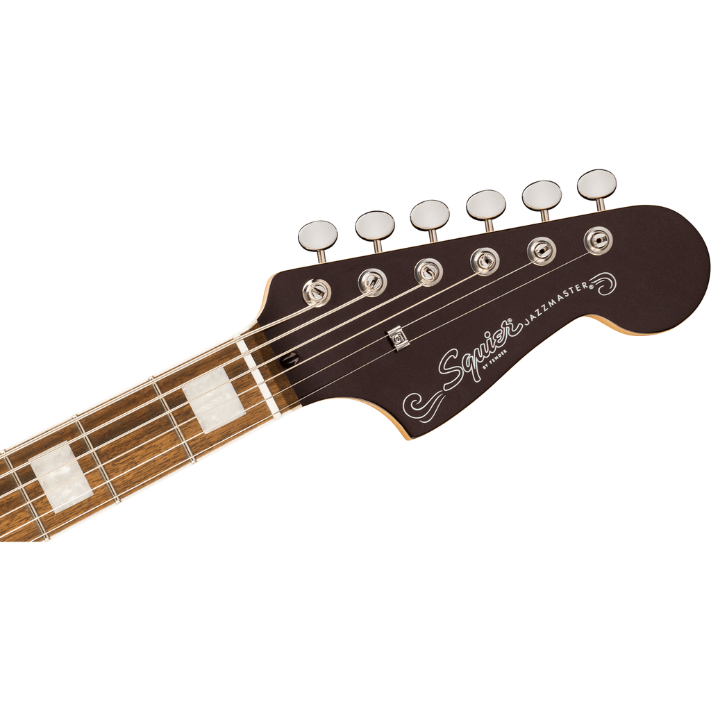Squier Paranormal Baritone Jazzmaster HH - Oxblood - View 4 | MusicMarket