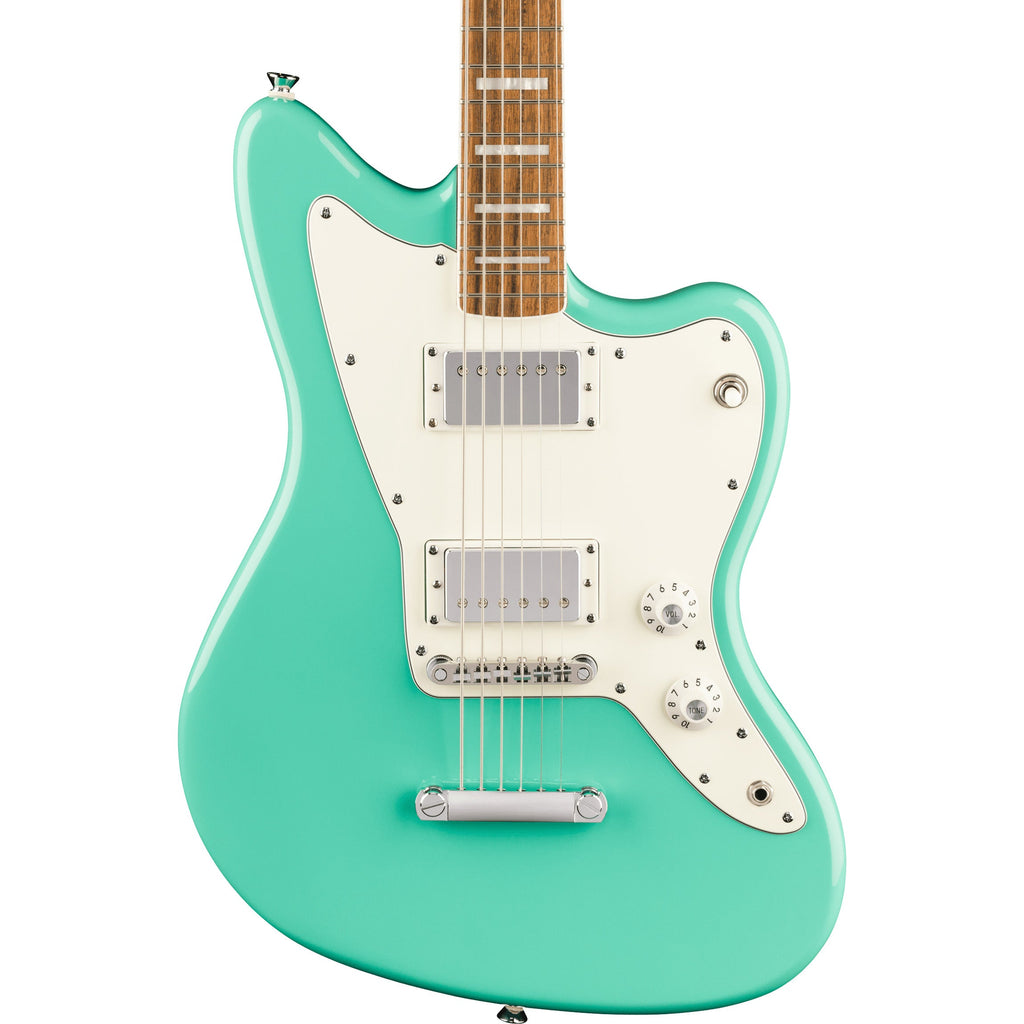 Squier Paranormal Baritone Jazzmaster HH - Laurel Fingerboard, Parchment Pickguard, Sea Foam Green - MusicMarket