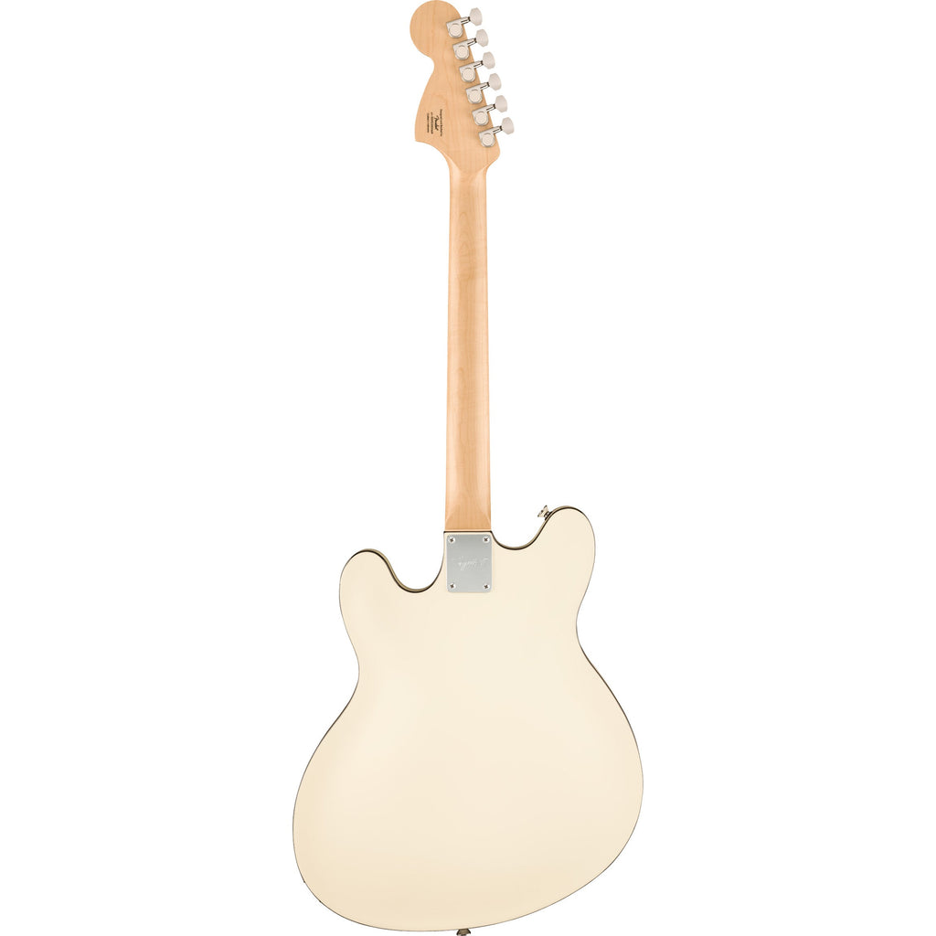 Squier Affinity Series Starcaster Deluxe Semi-Hollowbody - Laurel Fingerboard, Olympic White - View 3 | MusicMarket