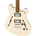 Squier Affinity Series Starcaster Deluxe Semi-Hollowbody - Laurel Fingerboard, Olympic White - MusicMarket
