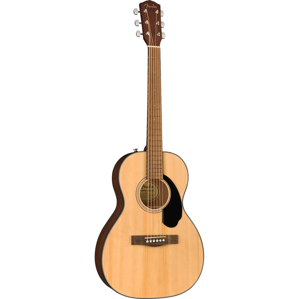 Fender CP-60S Parlor Acoustic Guitar - Walnut Fingerboard, Natural - View 4 | MusicMarket
