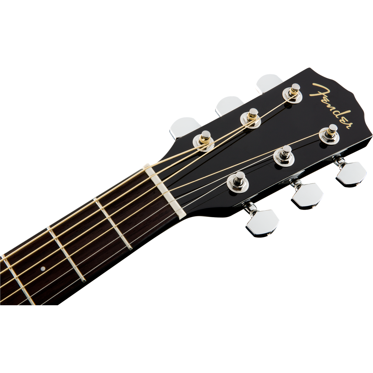 Fender CC-60SCE Concert Acoustic Electric Guitar - Walnut Fingerboard, Black - View 4 | MusicMarket