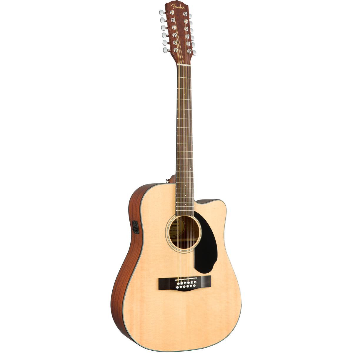 Fender CD-60SCE Dreadnought 12-String Acoustic Electric Guitar - Natural - View 4 | MusicMarket