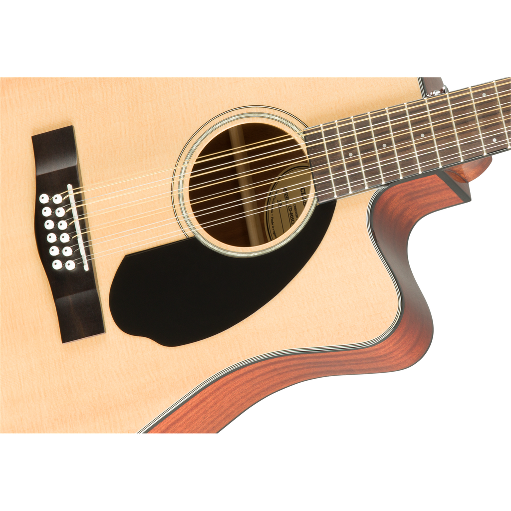 Fender CD-60SCE Dreadnought 12-String Acoustic Electric Guitar - Natural - View 7 | MusicMarket
