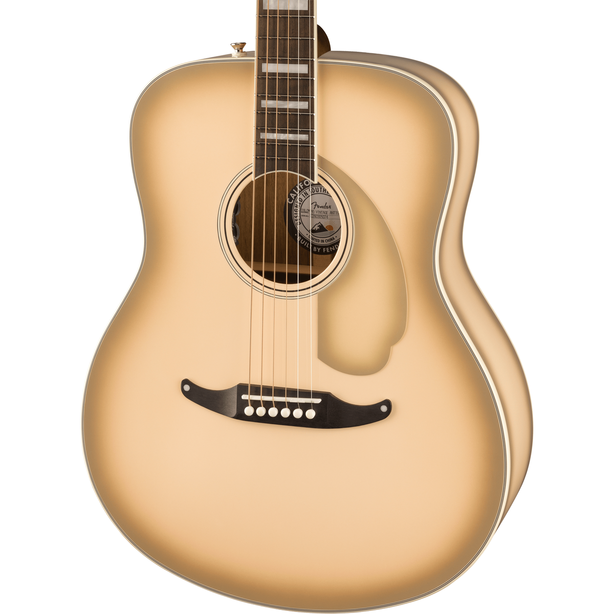 Fender Limited Edition California Vintage Palomino Acoustic Electric Guitar - Antigua Pickguard, Antigua - MusicMarket