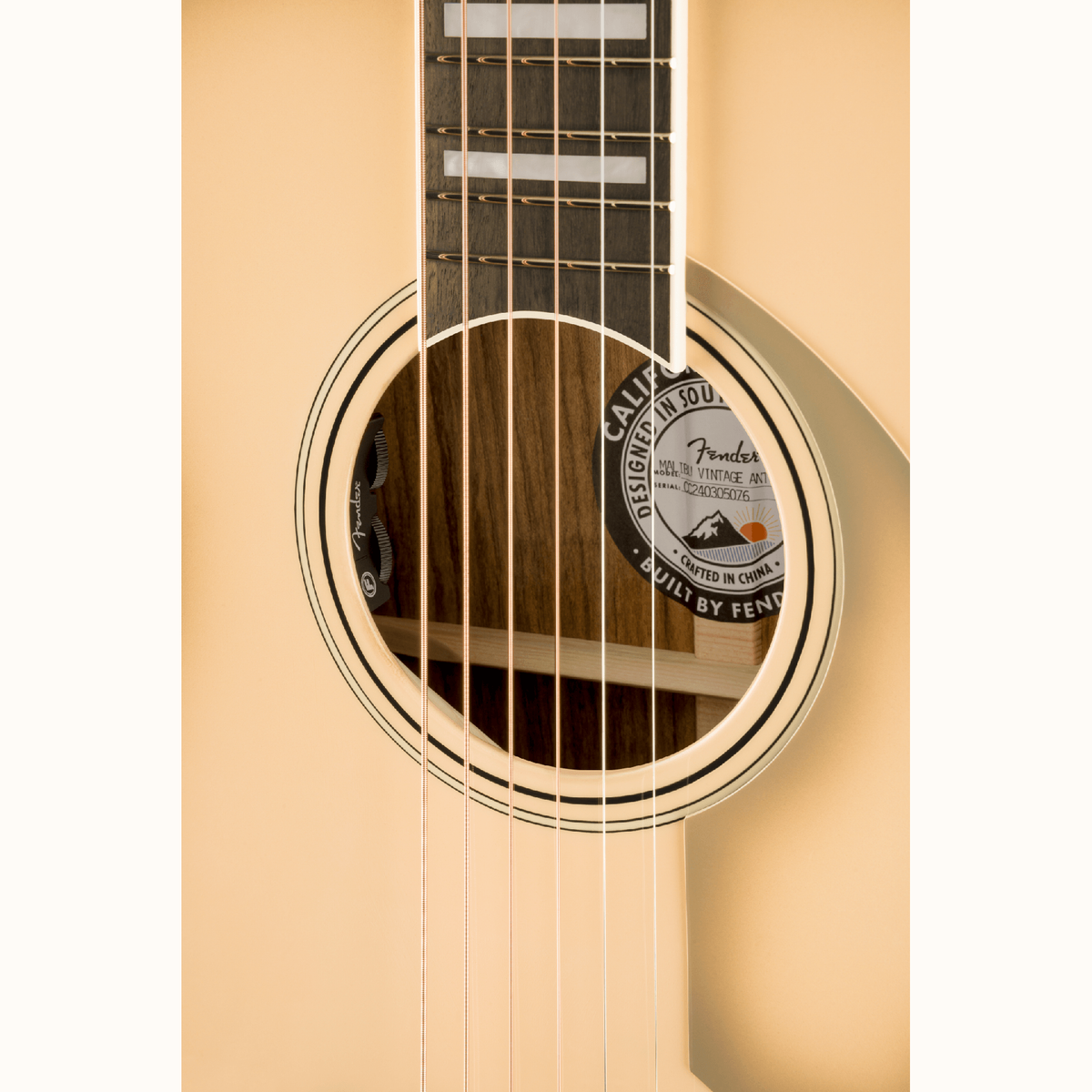 Fender Limited Edition California Vintage Palomino Acoustic Electric Guitar - Antigua Pickguard, Antigua - View 6