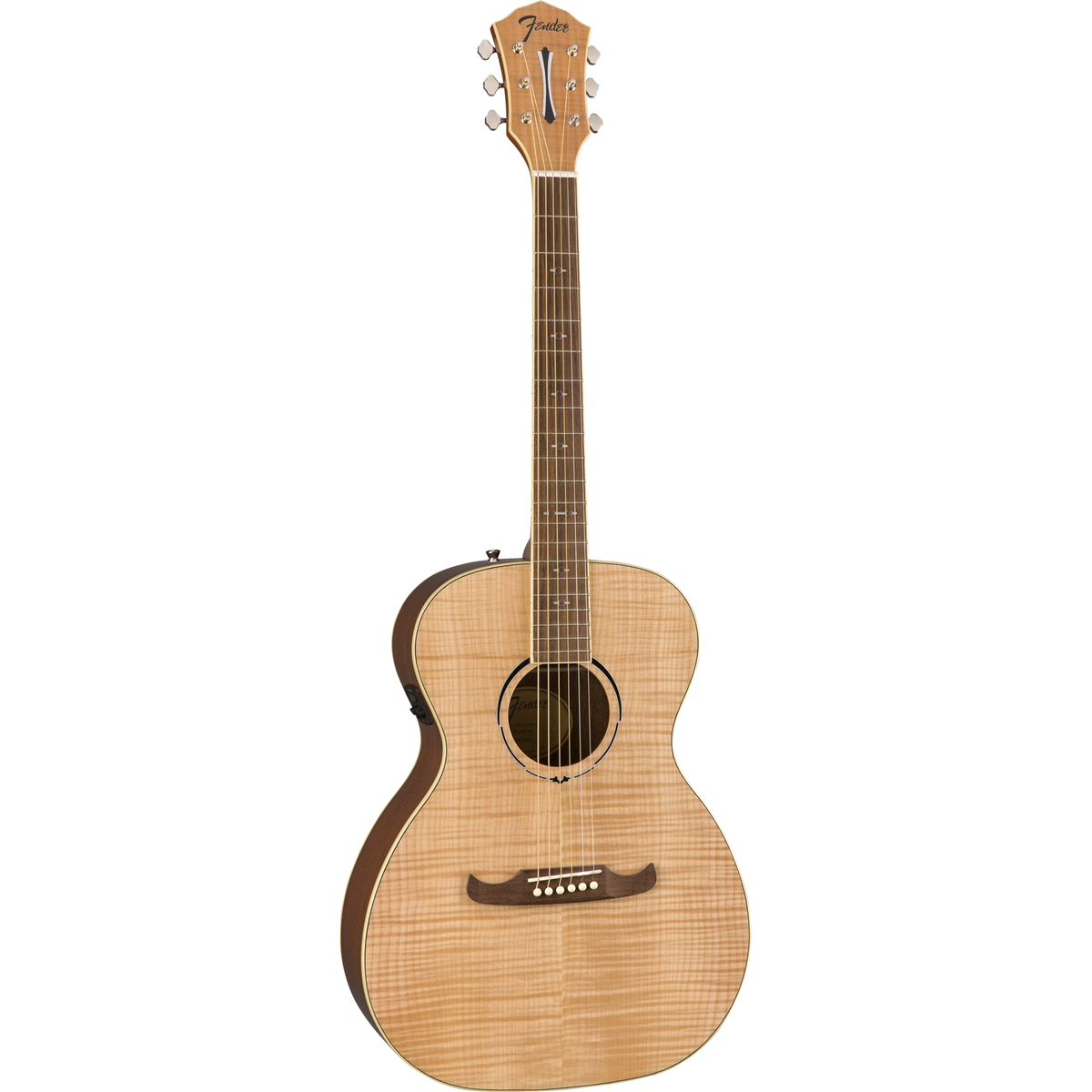 Fender FA-235E Concert Acoustic Electric Guitar - Walnut Fingerboard, Natural - View 3 | MusicMarket