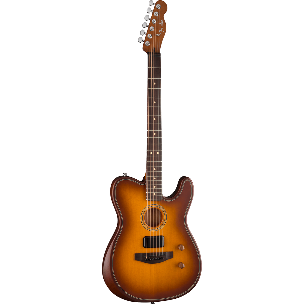 Fender Acoustasonic Standard Telecaster Acoustic Electric Guitar - Honey Burst - View 4 | MusicMarket