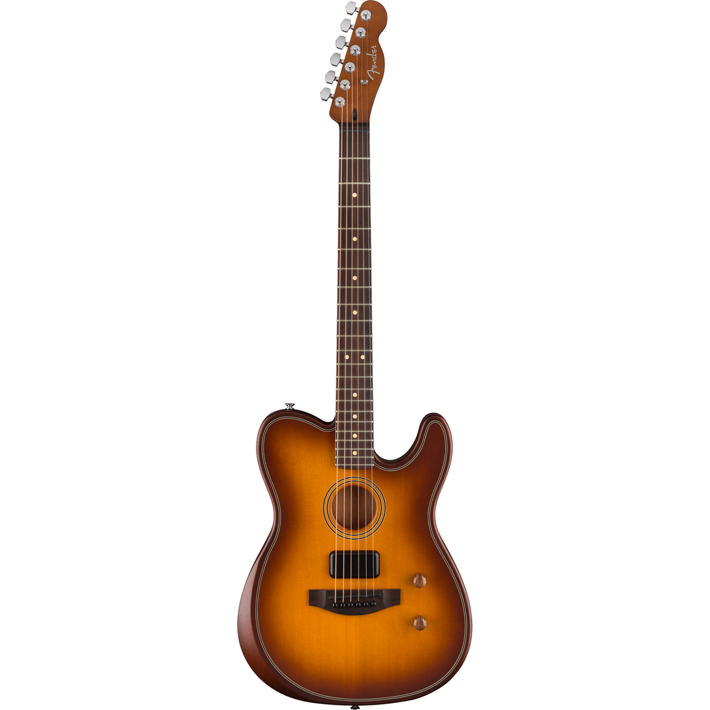 Fender Acoustasonic Standard Telecaster Acoustic Electric Guitar - Honey Burst - View 2 | MusicMarket