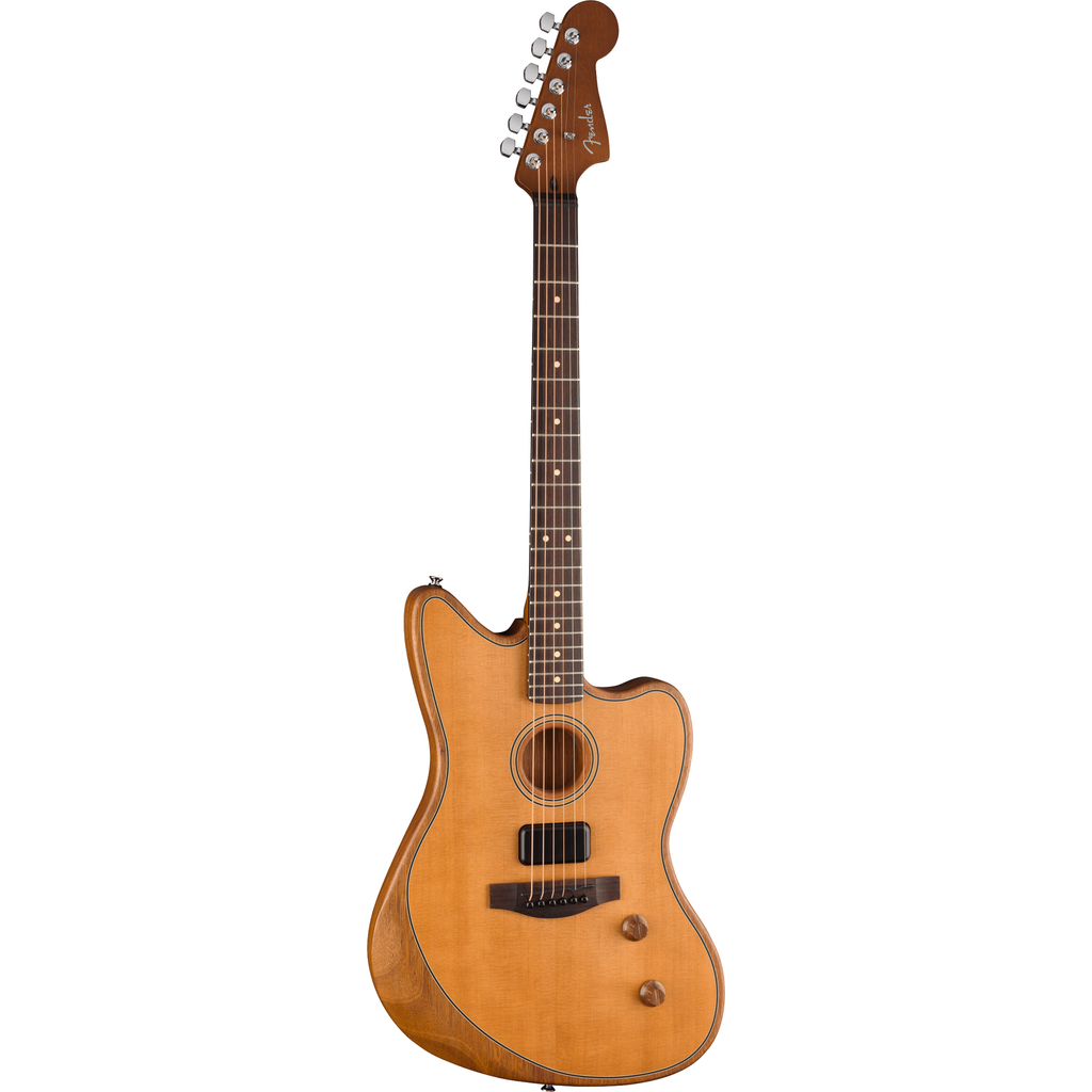Fender Acoustasonic Standard Jazzmaster Acoustic Electric Guitar - Aged Natural - View 4 | MusicMarket