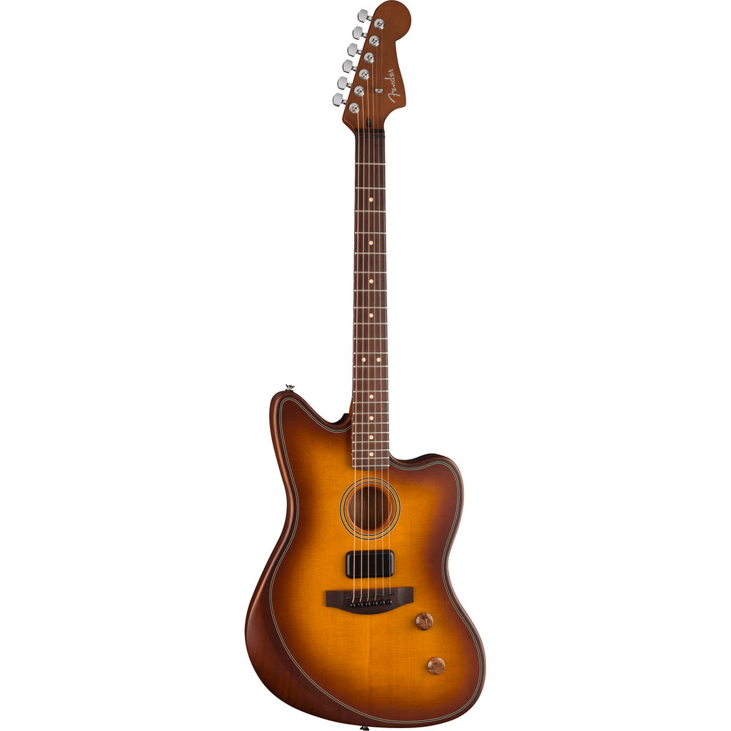 Fender Acoustasonic Standard Jazzmaster Acoustic Electric Guitar - Honey Burst - View 4 | MusicMarket