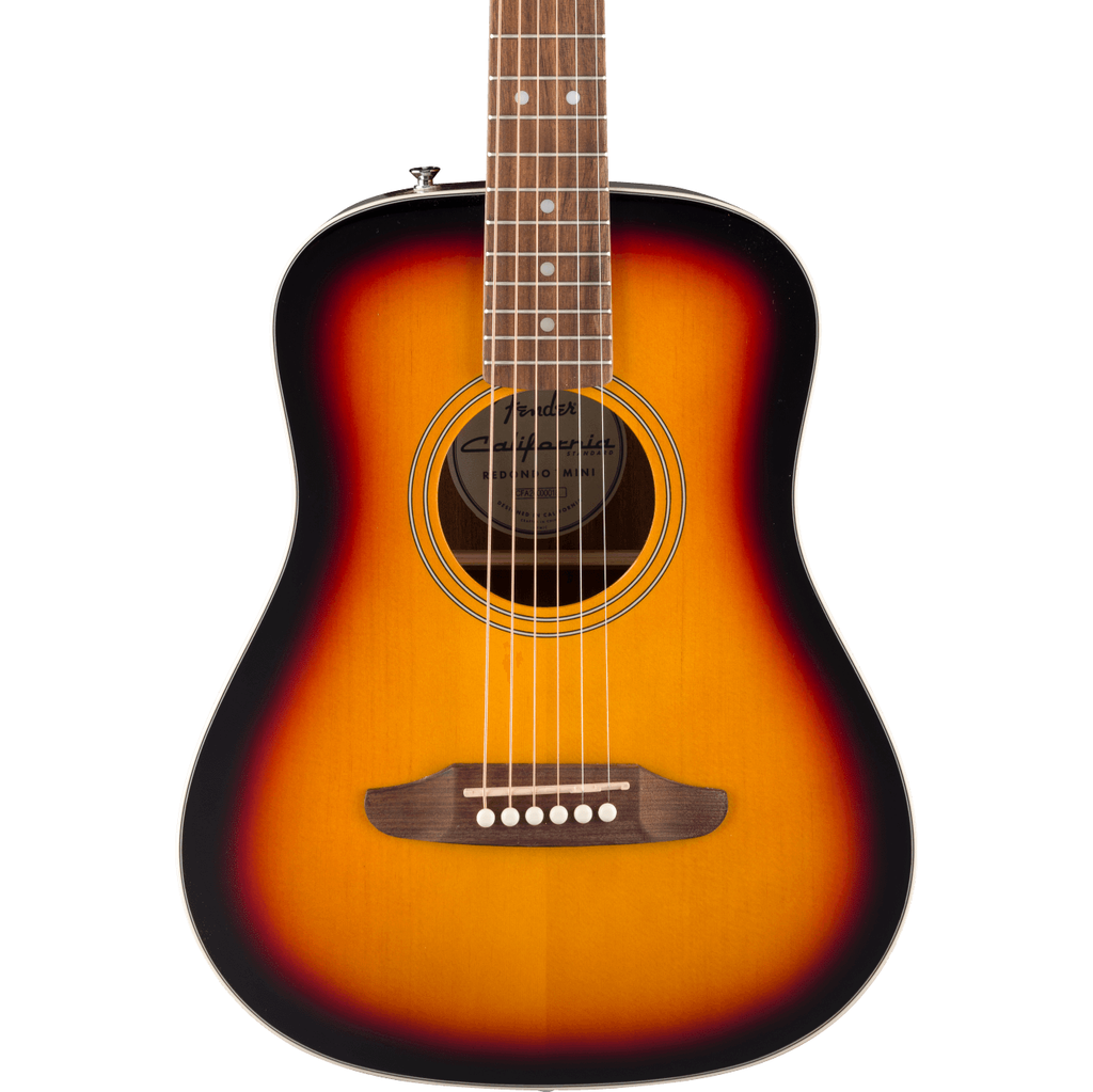 Fender California Standard Redondo Mini Acoustic Guitar - 3-Color Sunburst - MusicMarket