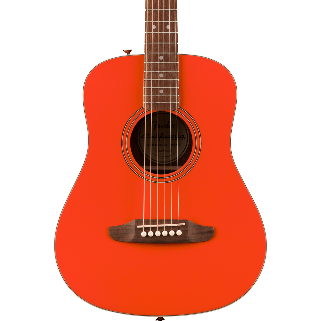 Fender California Standard Redondo Mini Acoustic Guitar - Spruce Top, Fiesta Red - MusicMarket