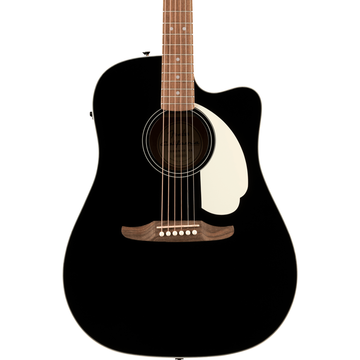 Fender California Standard Redondo CE Acoustic Electric Guitar - Spruce Top, Black - MusicMarket