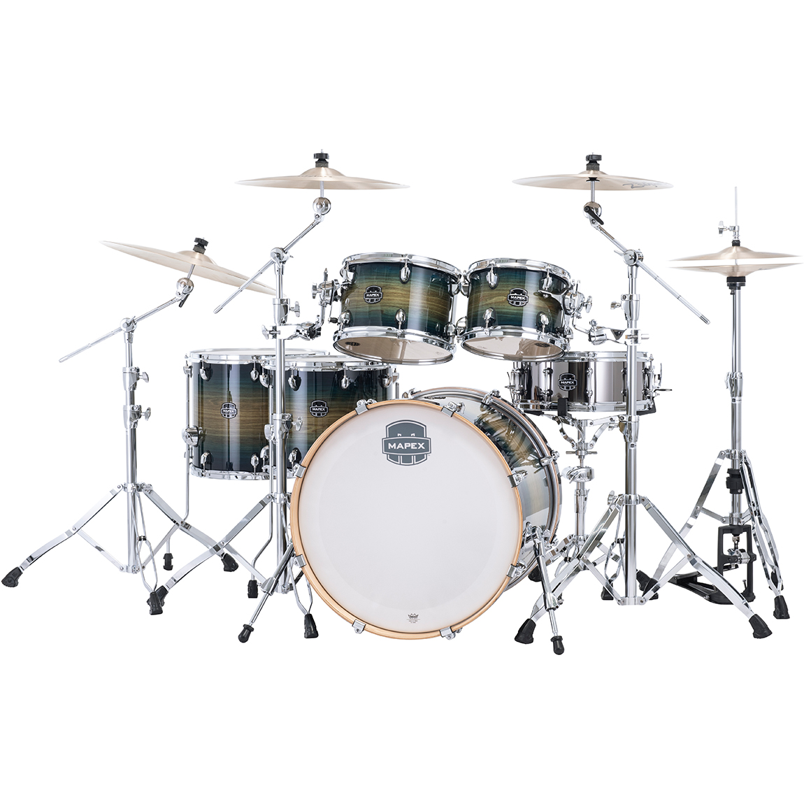 Mapex Armory 6-Piece Studioease Fast Shell Pack, Rainforest Burst - MusicMarket