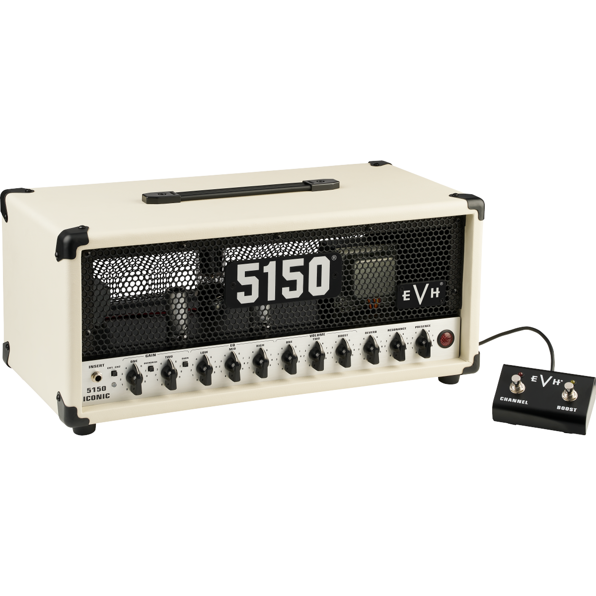 EVH 5150 Iconic Series 15-Watt 6L6 Amplifier Head - Ivory - View 3 | MusicMarket