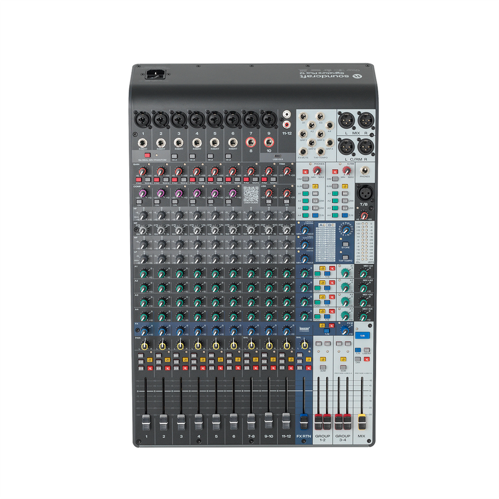 Soundcraft Signature Plus 12 Mixer with Lexicon and 4x4 USB-C Interface - MusicMarket