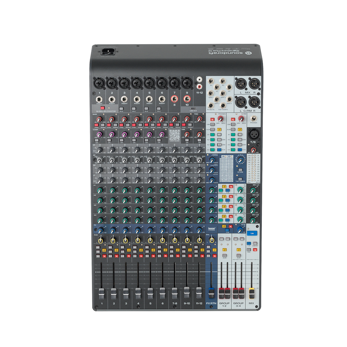 Soundcraft Signature Plus 12 Mixer with Lexicon and 4x4 USB-C Interface - MusicMarket