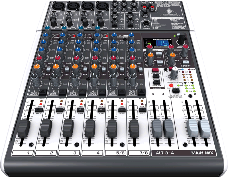 Behringer Xenyx X1204 Usb Mixer With Effects - View 2 | MusicMarket