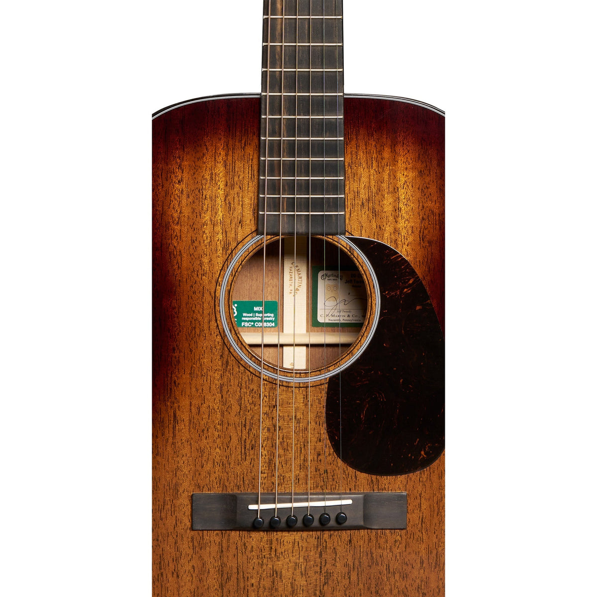 Martin 00DB Jeff Tweedy Acoustic Guitar - Oak Toner - View 6 | MusicMarket
