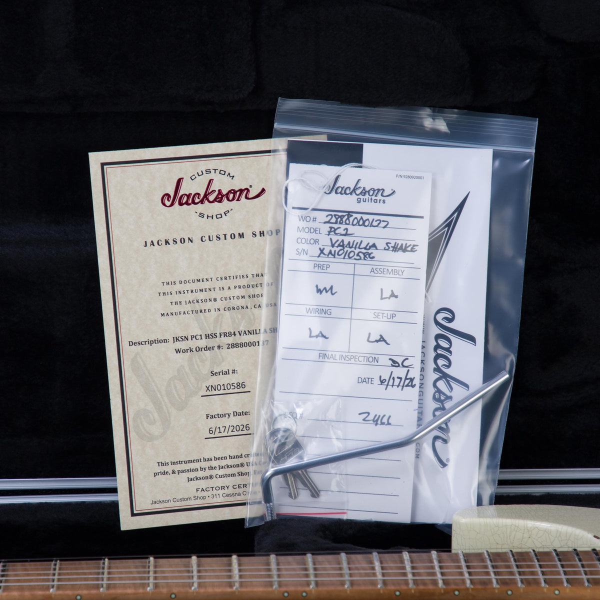 Jackson Custom Shop USA Special Editiohn PC1 Electric Guitar - Vanilla Shake - #XN010586 - View 11 | MusicMarket