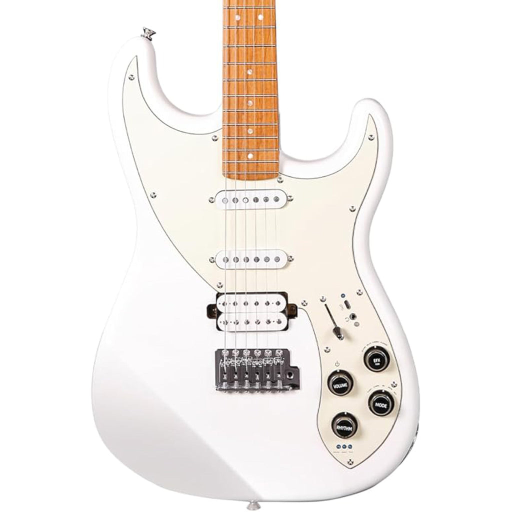 Tyma Guitars E7 Smart Guitar All-In-One Guitar - Snow Feather White - MusicMarket
