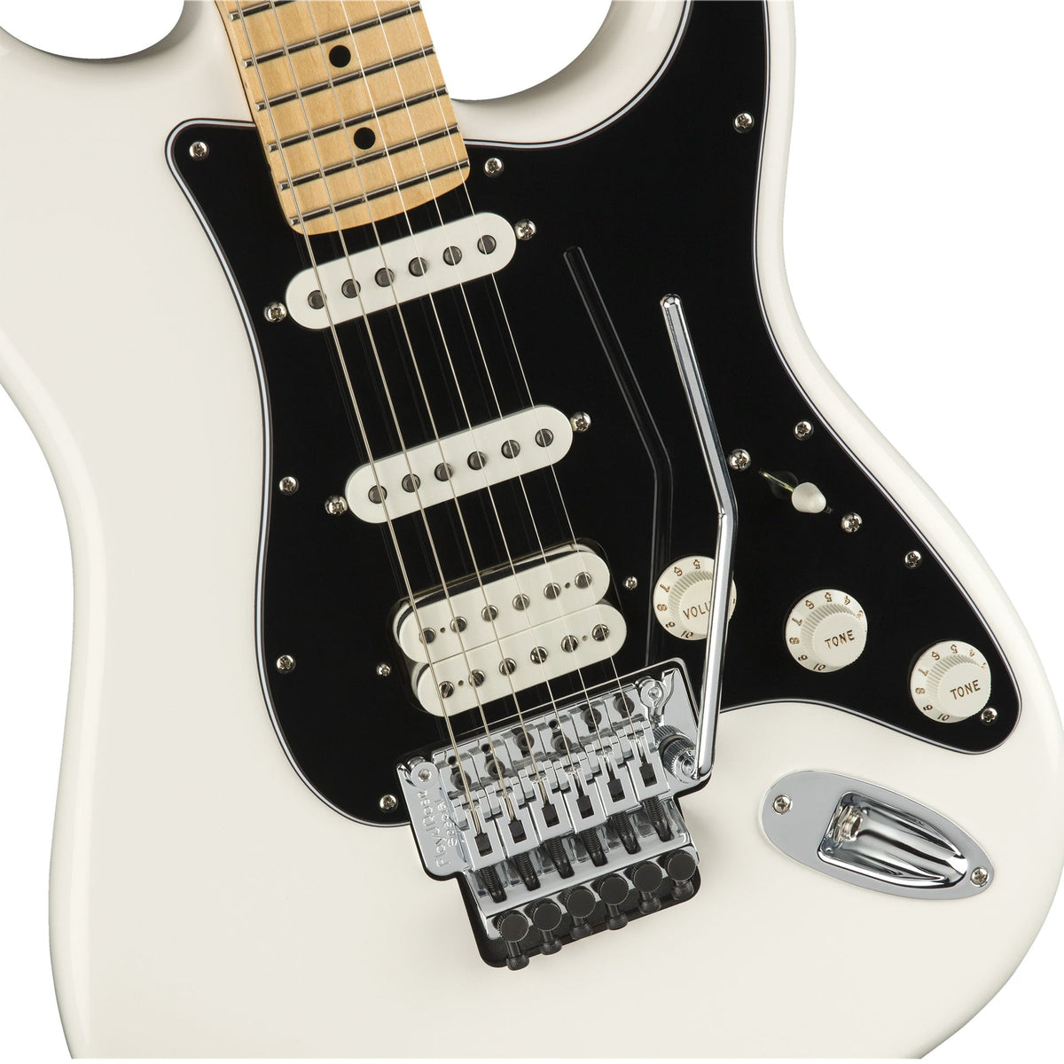 Fender Player Stratocaster HSS - Floyd Rose - Maple Fingerboard - Polar White - View 5 | MusicMarket